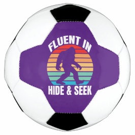 Bola De Futebol Fluente em Esconde-Esconde Bigfoot Engraçado