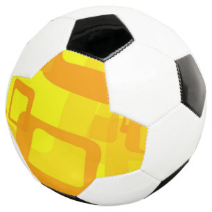 Bola De Futebol Fluxo Vibrante de Sol – Formas Modernas de Arte Ab
