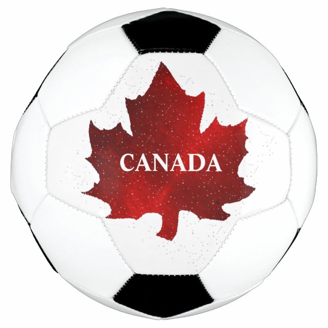 Bola de Futebol Folha Vermelha do CANADÁ (Frente)
