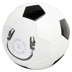 Bola De Futebol Fones de ouvido sorrindo