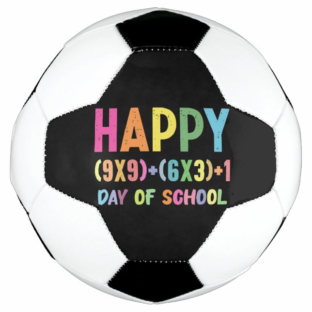Bola De Futebol Fórmula Matemática 100 Dias De Escola Professor De (Frente)