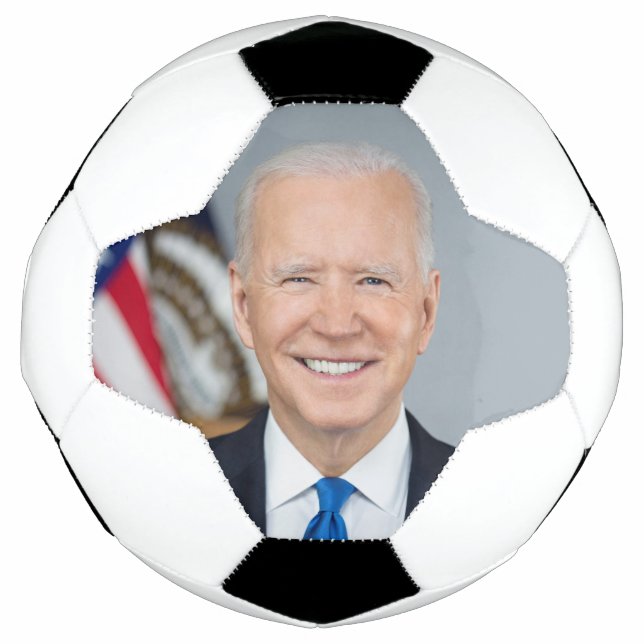 Bola De Futebol Foto da Casa Branca do Presidente Americano Joe Bi (Frente)