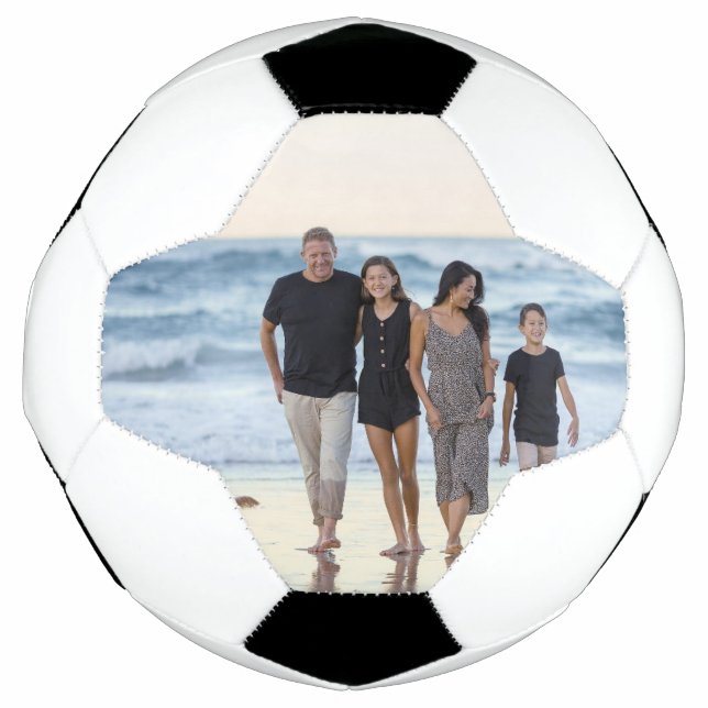 Bola De Futebol Foto da família personalizada (Frente)