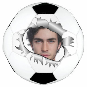 Bola De Futebol Foto personalizada de Vintage moderna em um buraco