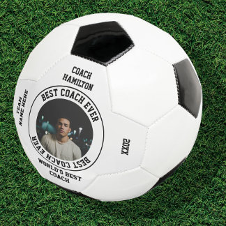 Bola De Futebol Foto personalizada do melhor treinador