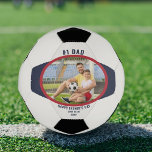 Bola De Futebol Foto personalizada do Pai nº 1<br><div class="desc">Esfera personalizada de futebol fotográfico para um PAI nº 1 (editável) que você pode personalizar para o Dia de os pais ou seu aniversário, por exemplo. O modelo está configurado para que você adicione sua foto favorita, que é exibida em forma oval. Se tiver algum problema com o posicionamento da...</div>