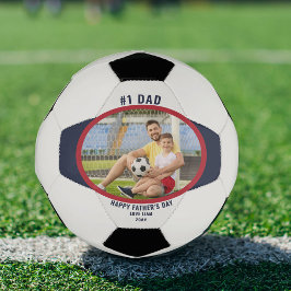 Bola De Futebol Foto personalizada do Pai nº 1