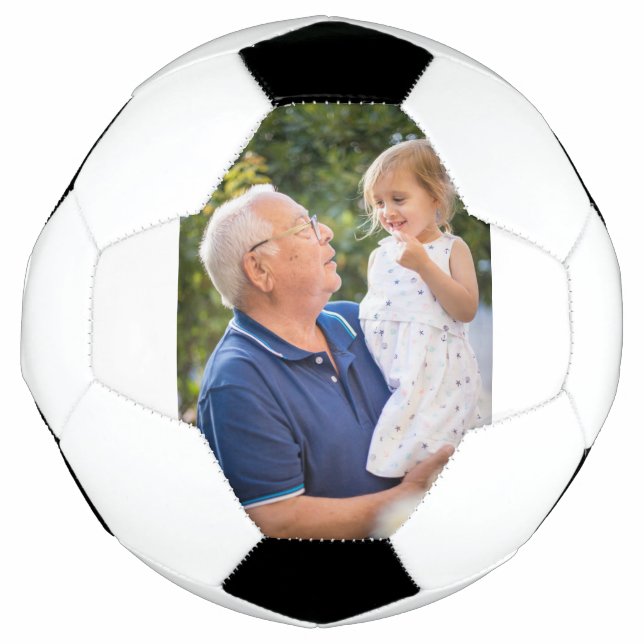 Bola De Futebol Foto personalizada do vovô (Frente)