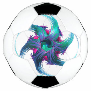 Bola De Futebol Fractal Fantasy Swirls Soccer Ball