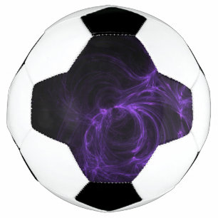 Bola De Futebol fractal roxo