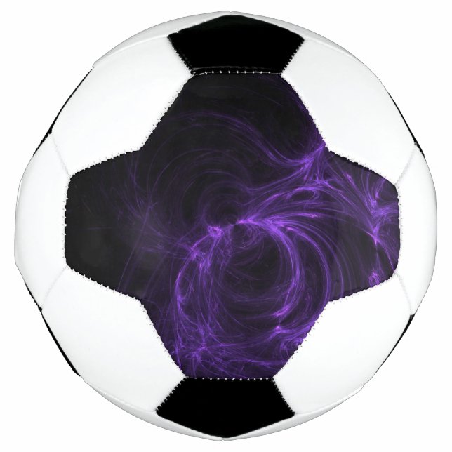 Bola De Futebol fractal roxo (Frente)