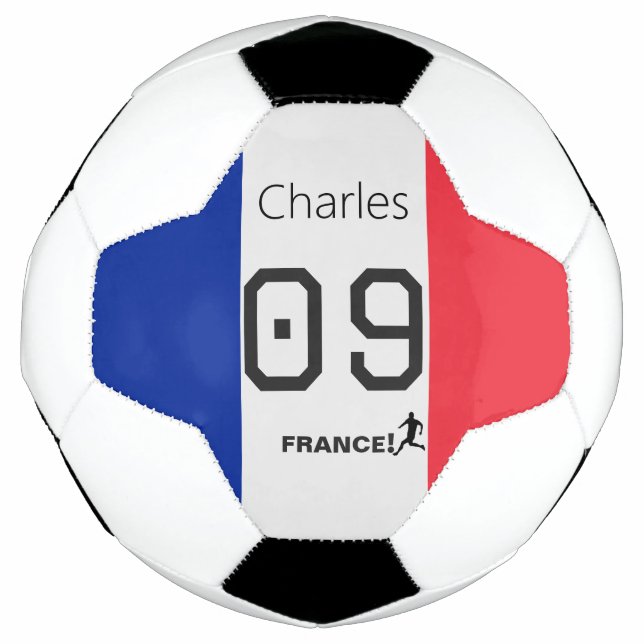 Bola De Futebol France Football Personalized Team Colors Athlete  (Frente)