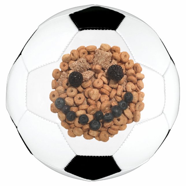 Bola De Futebol Fruta Sorridente e Face Cereal (Frente)