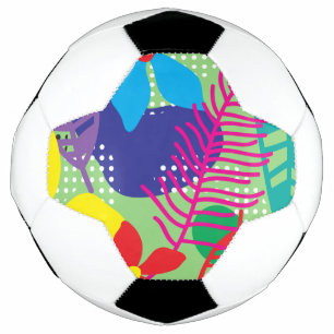Bola De Futebol Fundo de flores coloridas