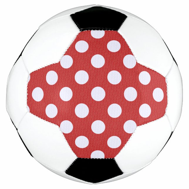 Bola De Futebol Fundo de Fractais Vermelhos com Bolinhas de Fracta (Frente)