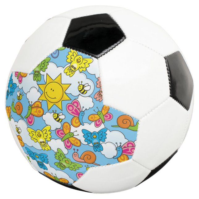 Bola De Futebol Fundo dos Animais Bebês (Três quartos)
