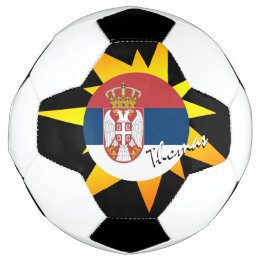 Bola De Futebol Futebol da Sérvia e Bandeira da Sérvia / BANG