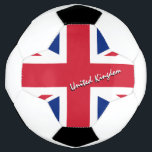 Bola De Futebol Futebol do Reino Unido e bandeira britânica / espo<br><div class="desc">Bola de Futebol: Reino Unido e União Jack - nome personalizado da bola de futebol britânica - ama o meu país, a minha equipe favorita, campeões de parque, patriotas / fãs de esportes</div>