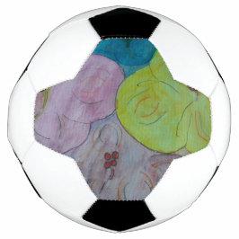 Bola De Futebol Futebol Floral de abstrato Summer