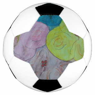 Bola De Futebol Futebol Floral de abstrato Summer