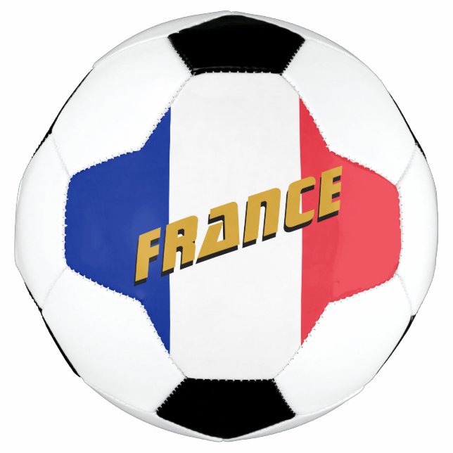 Bola De Futebol Futebol Patriótico da França e Bandeira Francesa (Frente)