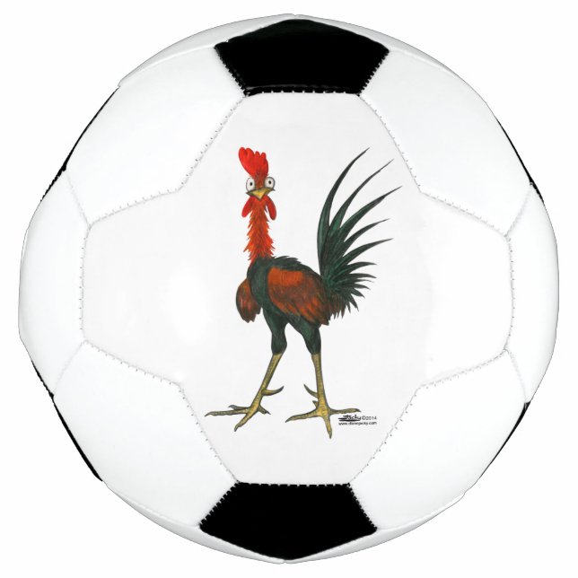 Bola De Futebol Galo Louco (Frente)
