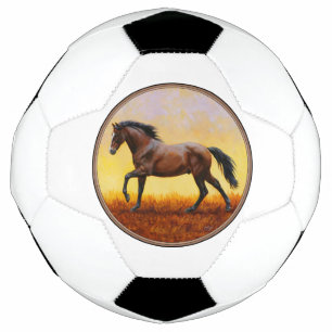 Bola De Futebol Galopagem de Cavalos de Stallion Bay Dark