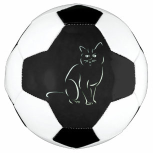 Bola De Futebol Gato de Gatinho Branco