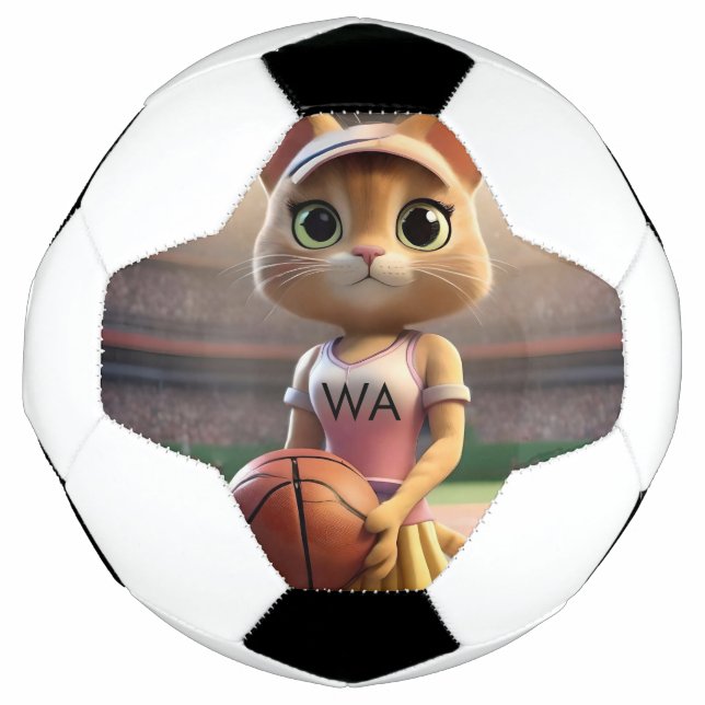 Bola De Futebol Gato de Netball feminino (Frente)