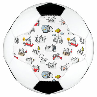 Bola De Futebol Gatos engraçados, leite e magia.