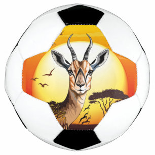 Bola De Futebol Gazelle African Antelope Wild Animal
