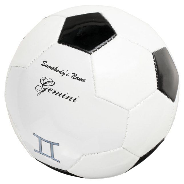 Bola De Futebol Gemini Zodiac - Símbolo Elemento de Kenneth Yoncic (Três quartos)