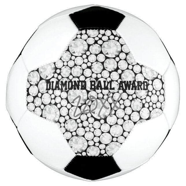 Bola De Futebol Gems esportivas do ano de futebol do Diamond Ball (Frente)
