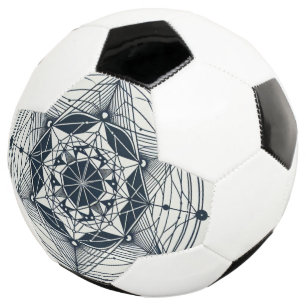 Bola De Futebol Geometria Estrela: Simetria à Meia-Noite