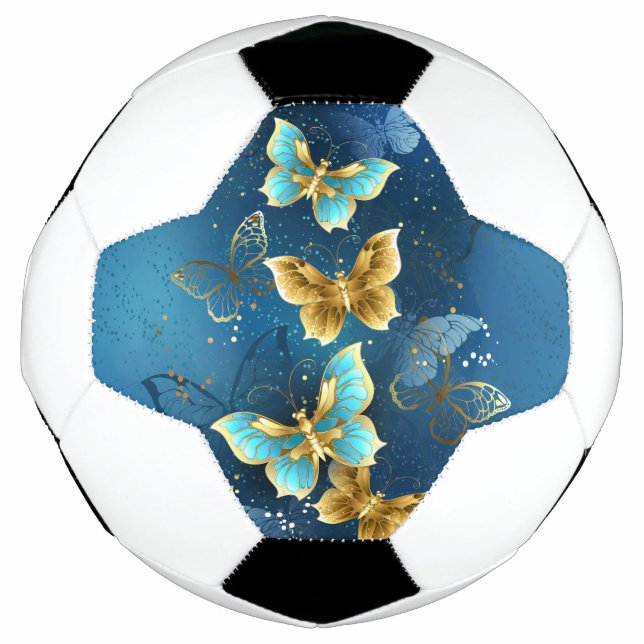 Bola De Futebol Golden butterflies (Frente)