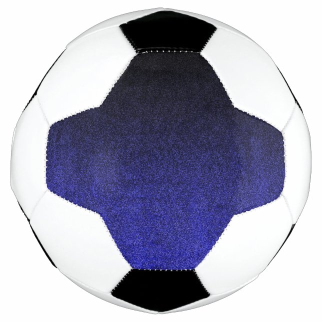 Bola De Futebol Gradação da Brilhante Azul e Preta (Frente)