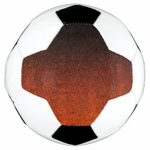 Bola De Futebol Gradação da Brilhante Laranja e Preta