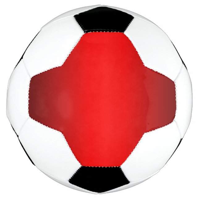 Bola De Futebol Gradiente Vermelho Elegante (Frente)