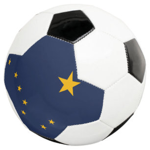 Bola De Futebol Gráfico de Sinalizador Dinâmico do Estado do Alasc