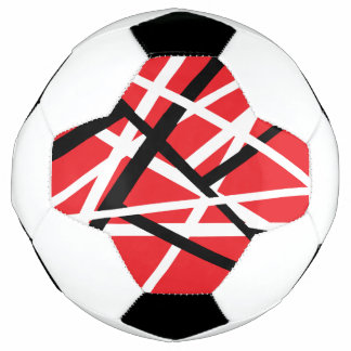 Bola De Futebol Gráficos Vermelho, Preto e Branco