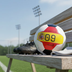 Bola De Futebol Grático Personalizado da Seleção Espanhola de Fute
