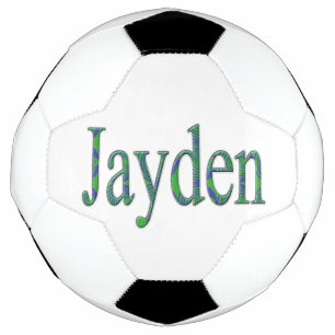 Bola De Futebol Green Jayden Name, Soccer Ball