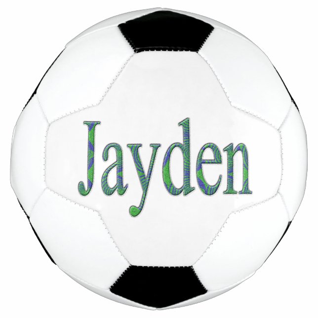 Bola De Futebol Green Jayden Name, Soccer Ball (Frente)
