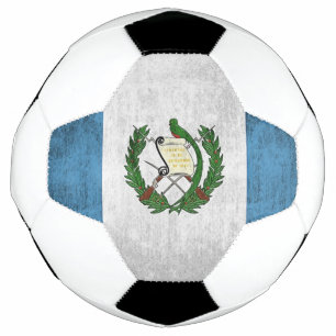 Bola De Futebol Grunge Flag Da Guatemala