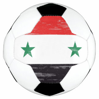 Bola De Futebol Grunge Flag da Síria.