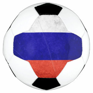 Bola De Futebol Grunge Russian Flag