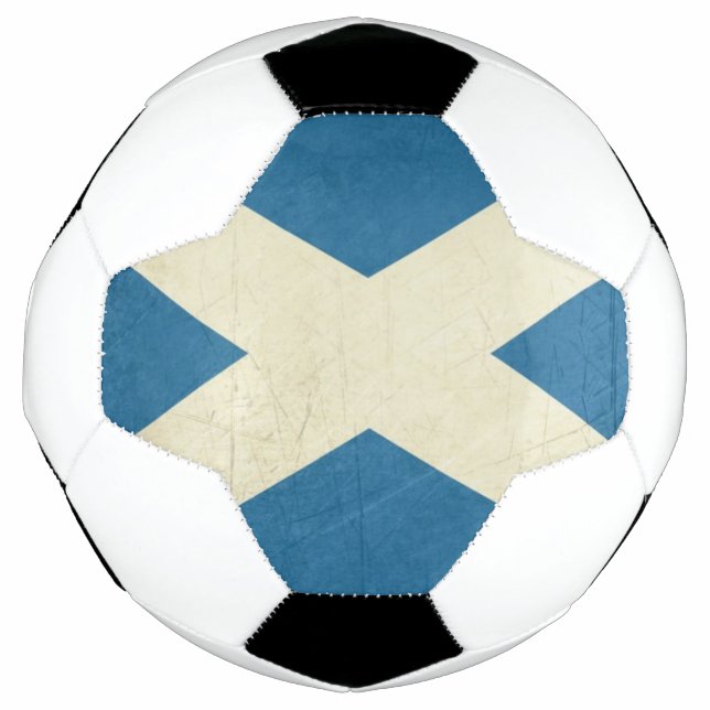 Bola De Futebol Grunge Scottish Flag Illustration (Frente)