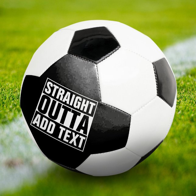 Bola De Futebol HETERO OUTTA - adicione seu texto aqui/crie o seu  (Criador carregado)