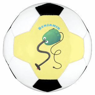 Bola De Futebol Humor de desenho animado de aspirador