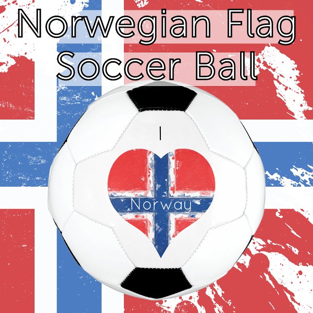 Bola De Futebol I Heart Norway Flag (I heart Norway Norwegian Flag Soccer Ball)